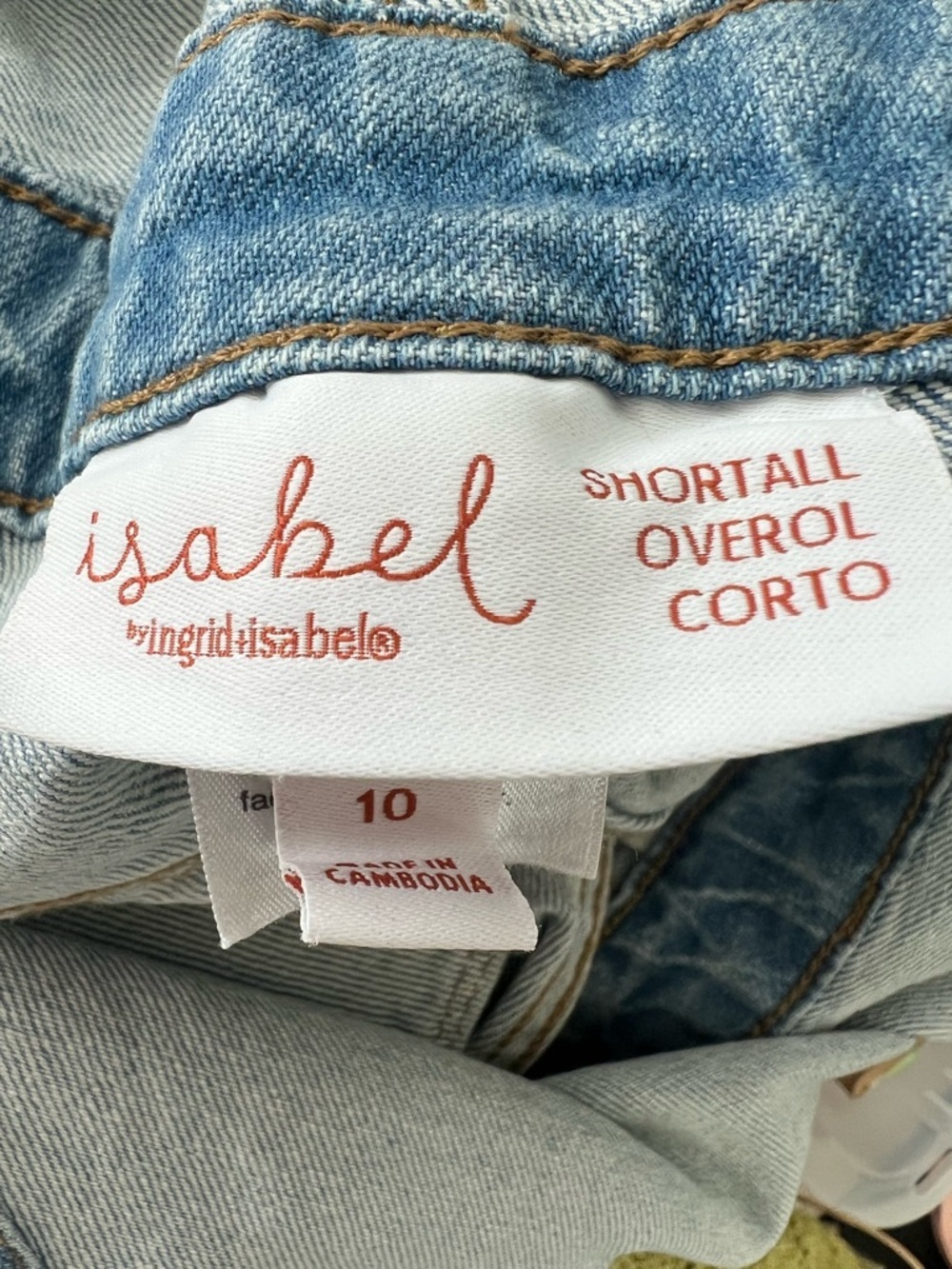 Denim Shortalls Sz 10 Vintage Wash Overalls | Boho Cottagecore Festival Cowgirl - Picture 7 of 10
